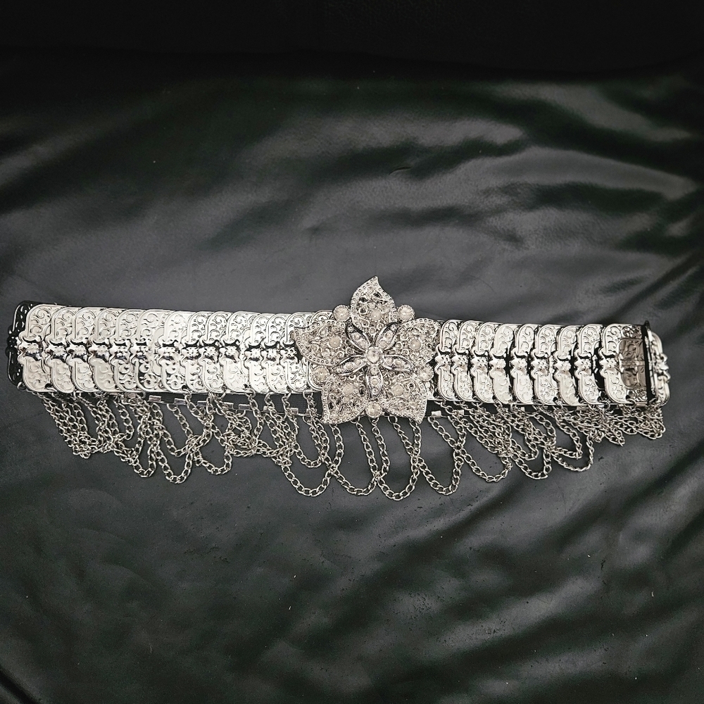 Vintage Handcrafted Ethnic Stretchy Classic Chain Carnival Goth  Hoop Belt